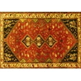 thumbnail image 1 of Ahgly Company Machine Washable Indoor Rectangle Persian Yellow Traditional Area Rugs, 6' x 9', 1 of 4