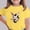 Yellow, variant on ATOGUTA Girl T-Shirt Easter Graphic Tshirt Short Sleeve Crew Neck Cute Summer Tee Tops Pink, Size 3T-15