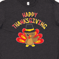 thumbnail image 4 of Inktastic Happy Thanksgiving- Cute Turkey in Pilgrim Hat Youth T-Shirt, 4 of 5