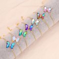 thumbnail image 5 of Enchanting Gold Chain Butterfly Bracelets Of Iridescent Wings, 5 of 5