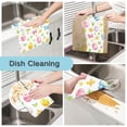 thumbnail image 2 of Yayeee 6 Pack Kitchen Dish Cloths Set for Washing Soft Drying Absorbent Microfiber Towels, Colorful Easter Eggs, 2 of 9