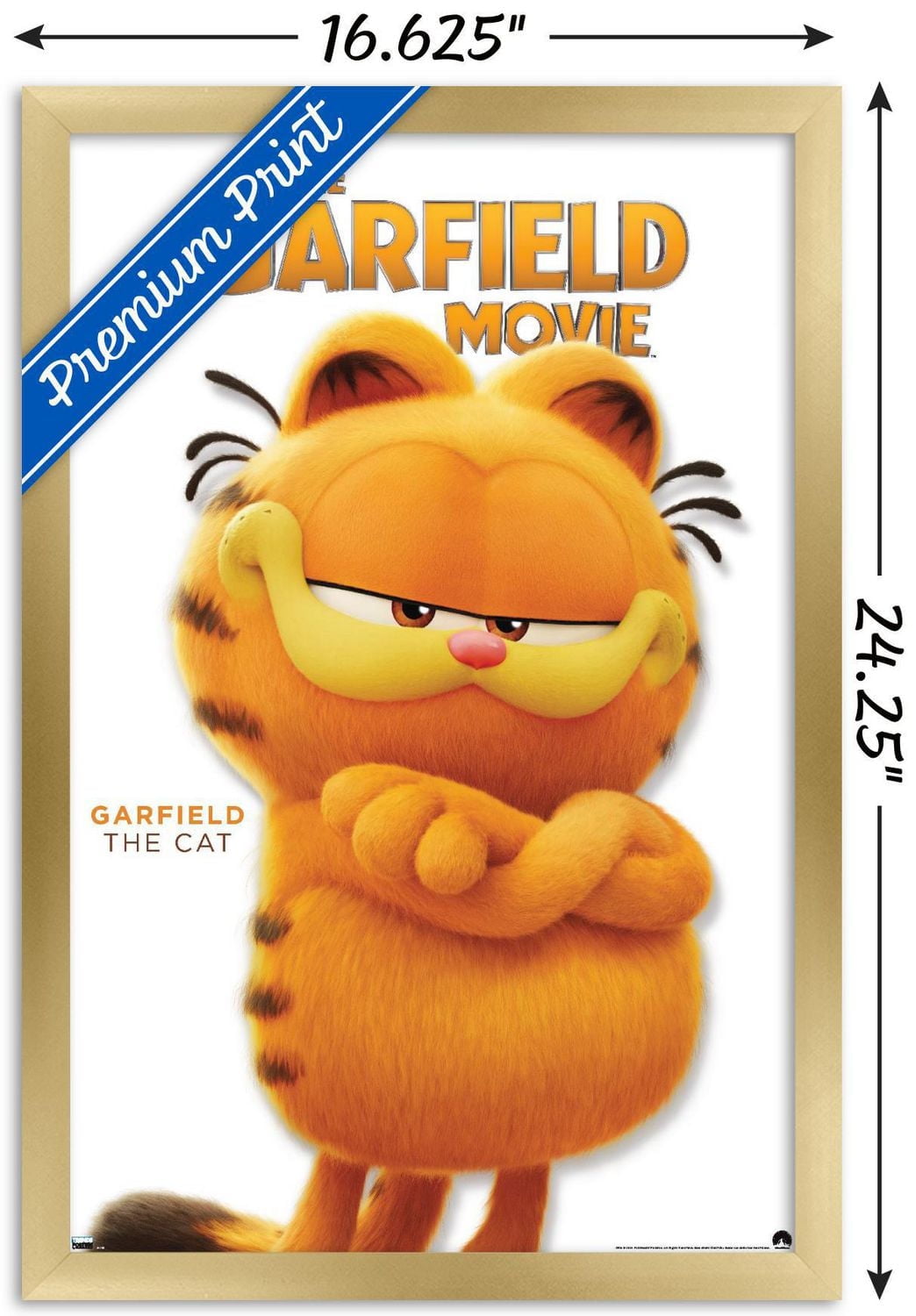 The Garfield Movie - Garfield Feature Series 24 Wall Poster with Magnetic Frame, 22.375" x 34"