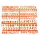 thumbnail image 1 of Letras, números y símbolos de tablero de letras de fieltro Uxcell de 3/4 pulgadas, tablero de mensajes intercambiable, 1 of 6
