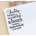 thumbnail image 3 of Printtoo Personalized Black Self Inking Sandy Toes And Salty Kisses Wedding Favor Stamp Custom Rubber Stamper-60 x 40 mm, 3 of 6