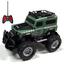 1:43 RC Off-road Car Toys for kids,2.4GHZ Radio Control Four-wheel Remote Control vehicle Gift for Age 6 , LED Lights under Vehicle, Green