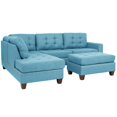 thumbnail image 7 of Bobkona Adolph Reversible Sectional Set with Ottoman in Light Blue., 7 of 7