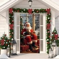 thumbnail image 5 of ToyKingdee Elastic Door Cover for Christmas New Year | Stretchable Fabric Holiday Decor for Front Door Indoor Outdoor, 5 of 7
