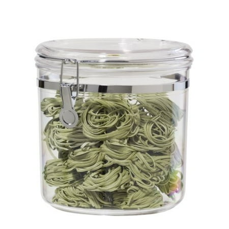 - Oggi Jumbo Acrylic Airtight Canister with Clamp, 150-Ounce