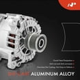 thumbnail image 5 of A-Premium Alternator Compatible with Volkswagen CC 2013 2014 2015 2016 V6 3.6L, 12V 140Amp Clockwise 6-Groove Clutch Pulley, Replace# TG14C060, 03H903023L, 439855, 5 of 9