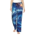 thumbnail image 1 of Balery Beautiful Ocean Dolphin Pantalones de pijama para mujer, pijamas ultraligeros, pantalones de estar por casa-X-Large, 1 of 6