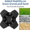 thumbnail image 4 of HLONK Cane Tips  3/4 Inch Quad Cane Tip Self Standing Rubber Tips for Walking Canes  Walking SticTIFOR  Folding Canes, 4 of 5