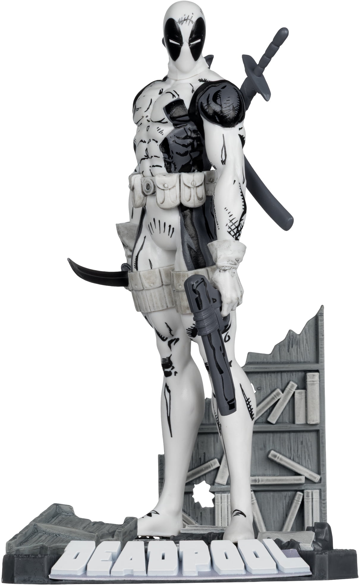 McFarlane Toys: Gold Label - The New Mutants #98 - Marvel Collection - 1:10 Deadpool (LINE ART)