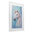 thumbnail image 2 of Stupell Industries Bohemian White Unicorn on Blue White Framed Print Under Glass, 17 x 23, by Creative Studio, 2 of 8