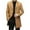 Khaki, variant on qucoqpe Men's 2025 Winter Fashion Solid Lapel Pea Coats Long Sleeve Button Up Windproof Mid Length Cardigan Jacket with Flap Pockets