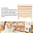 thumbnail image 3 of Gabinete Con Múltiples Cajones En Miniatura, Superficies Alisadas De Madera De Abedul, 4 Cajones, Detalles Finos, Cómoda En Miniatura, Decoración Para Niños Para Dormitorio, 3 of 7