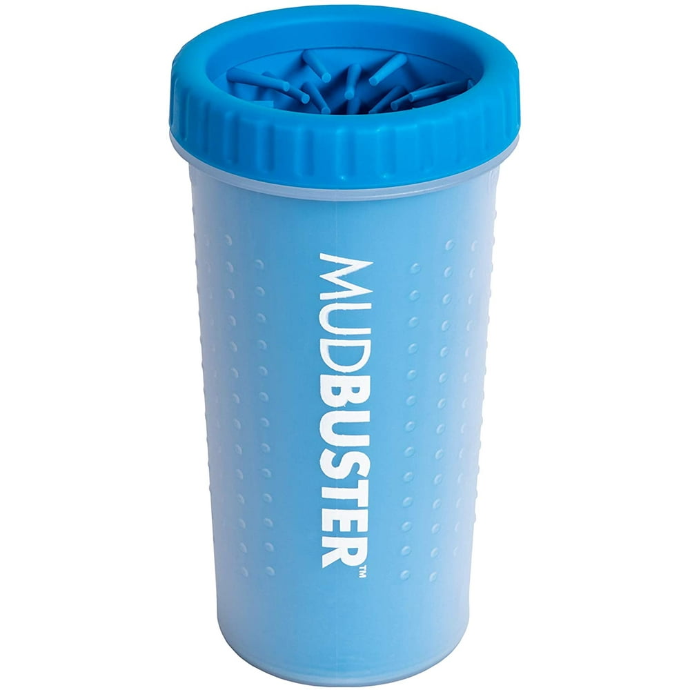 Dexas MudBuster Portable Dog Paw Washer/Paw Cleaner, Large, Pro Blue