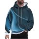 thumbnail image 2 of Sudadera con capucha para hombre, estilo casual, con cuello redondo, estampado, manga larga, blusa de poliéster, 2 of 6