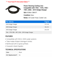 thumbnail image 2 of Power Steering Cooling Line - Compatible with 1966 - 1978, 1983 - 1987, 2006 - 2015 Dodge Charger 1967 1968 1969 1970 1971 1972 1973 1974 1975 1976 1977 1984 1985 1986 2007, 2 of 2