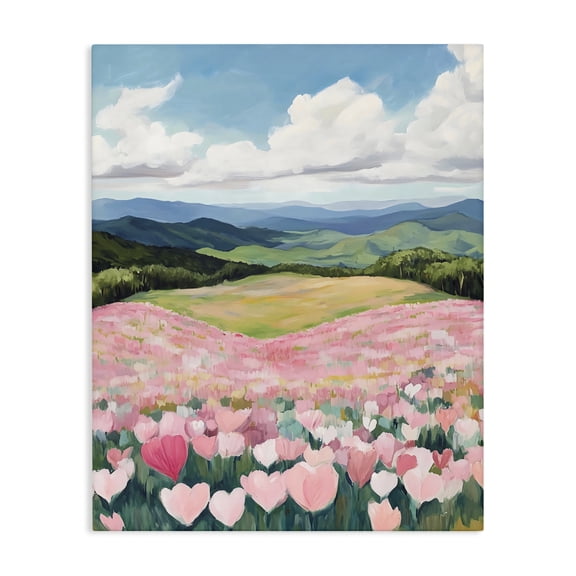 Stupell Industries Blush Pink Poppy Field Canvas Wall Art, design by The Prints Vibe