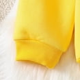 thumbnail image 6 of TOWED22 2pcs Toddler Baby Girl Boy Fall Winter Outfits Long Sleeve Crewneck Sweatshirt Tops Elastic Joggers Pants Set Cute Print Clothes Clothing(Yellow,5-6 Y), 6 of 8