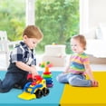 thumbnail image 4 of Costway 5-Panel Folding Gymnastics Thick Mat 6.6' x 2.5' Tumbling Mat for Kids Colorful, 4 of 10