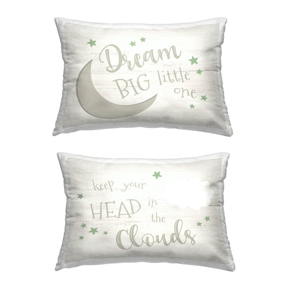 Stupell Industries Dream Big In The Clouds Decorative Printed Throw Pillow Design by Natalie Carpentieri.