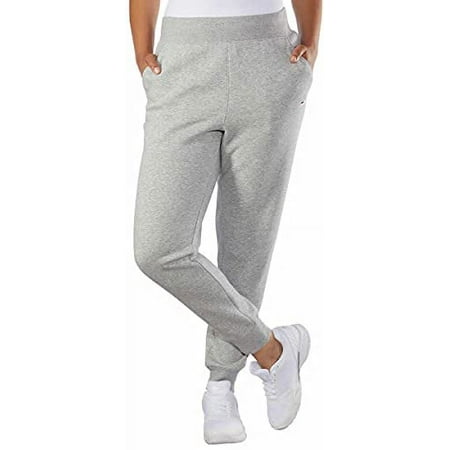 Fila Womens Fleece Joggers (Gray Heather, Large)