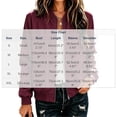 thumbnail image 3 of Enjoytime Fall Jackets for Women Stand Collar Zip Up Bomber Jackets Trendy Lightweight Casual Long Sleeve Outerwear, 3 of 7