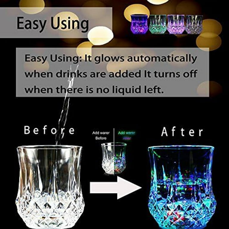 Disco Light Show LED Drinking Glasses - Multi-Color