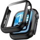 thumbnail image 1 of Yanonmyfd 2 Unidades Funda para Apple Watch Series 9 (2023) Series 8/7 41mm con Protector de Pantalla, Completa Vidrio Templado Protectora, [Resistente a Rasguños] iWatch Cover - Negro, 1 of 23
