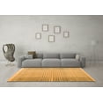 thumbnail image 3 of Ahgly Company Indoor Round Abstract Orange Modern Area Rugs, 4' Round, 3 of 4