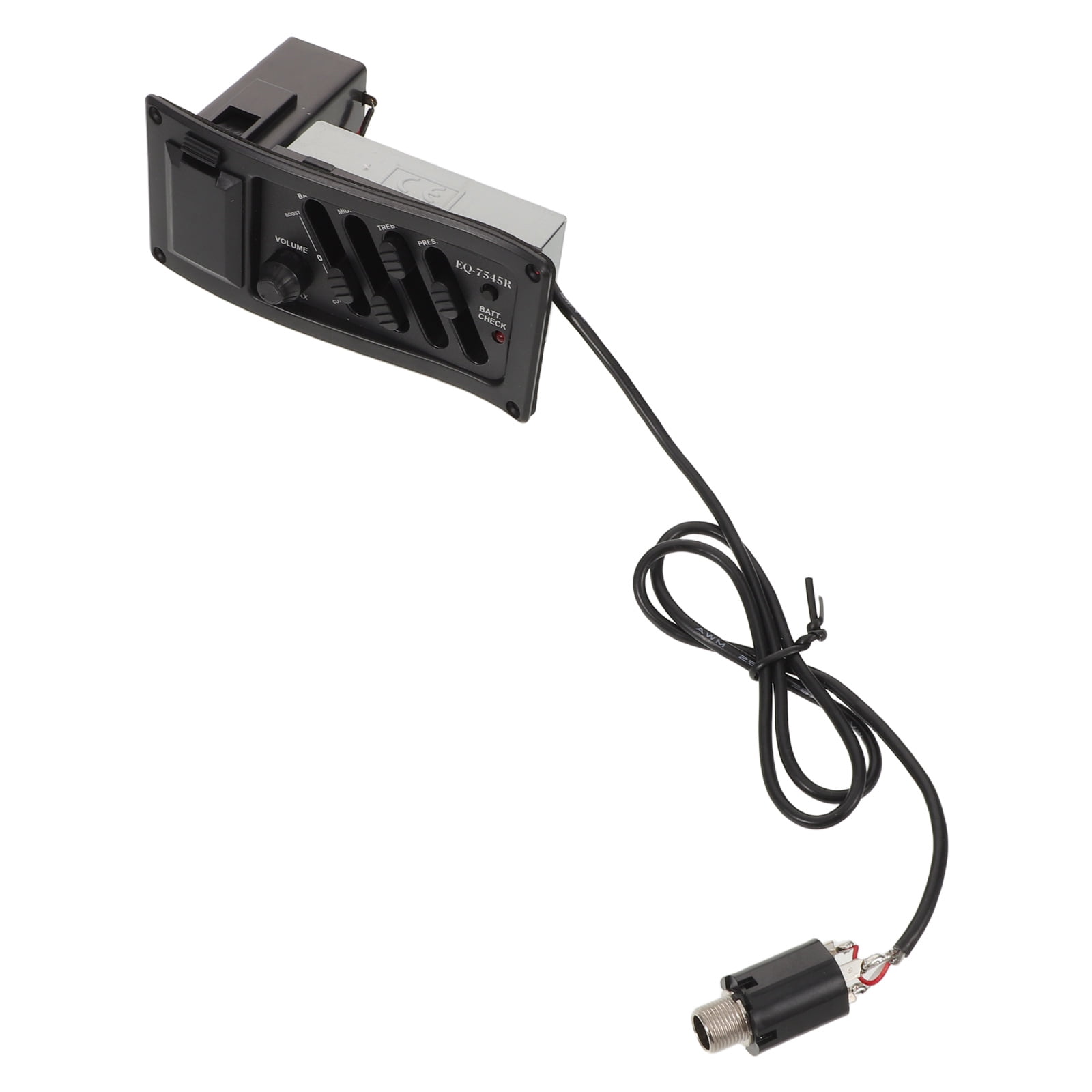 ETHZZLE 1Set Piezo Pickup System Black Acoustic Guitar Preamp with Effortless Operation and High Accuracy