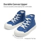 thumbnail image 3 of Zapatillas para Niños DREAM PAIRS de Lona Azul Talle 2 con Caño Alto, 3 of 5