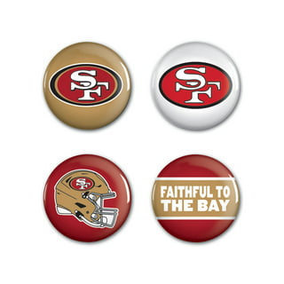 San Francisco 49ers Patch Button Circle Logo Banner Flag - State Street  Products