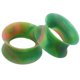 thumbnail image 1 of Piercing Expansor De Oído Silicona Negra Blanca Fluorescente, 1 of 1