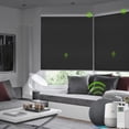 thumbnail image 1 of Yoolax Smart Motorized Cellular Shade Remote Control Blackout Automatic Honeycomb Window Blinds(100% Blackout Carbon Grey,24"W x 72"H), 1 of 6