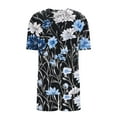 thumbnail image 6 of Women Summer 2 Piece Outfits Casual Graphic Print T Shirt and Shorts Crewneck Short Sleeve Pajamas Lounge Sets, 6 of 6