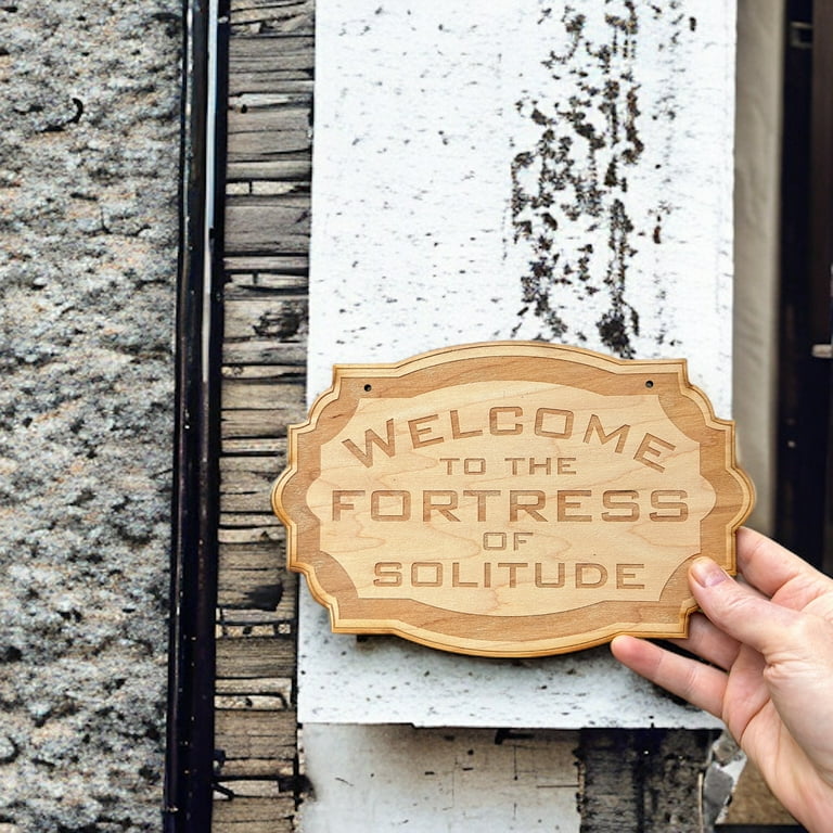Sign - CUSTOM - Welcome to the Fortress of Solitude - Door Sign Sign - CUSTOM - Welcome to the Fortress of Solitude - Door Sign