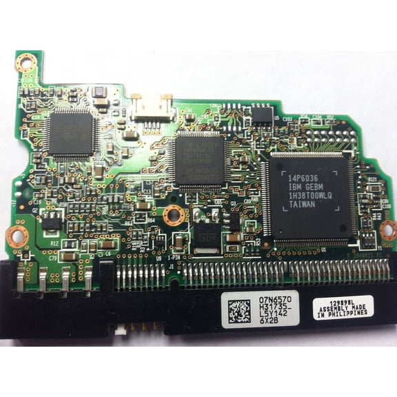 IC35L040AVER07-0, PN 07N7403, 07N6570 H31735_, IBM 40GB IDE 3.5 PCB