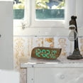 thumbnail image 1 of Modern Geometric Wall Clock Silent Non Ticking Battery Operated LED Display Stylish Home, 1 of 5