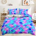 thumbnail image 1 of Hosima 3-Piece 3D Digital Printed Duvet Cover, Alien and Other Patterns, Children's and Adult Bedding Series,DLC25-Full, 1 of 7