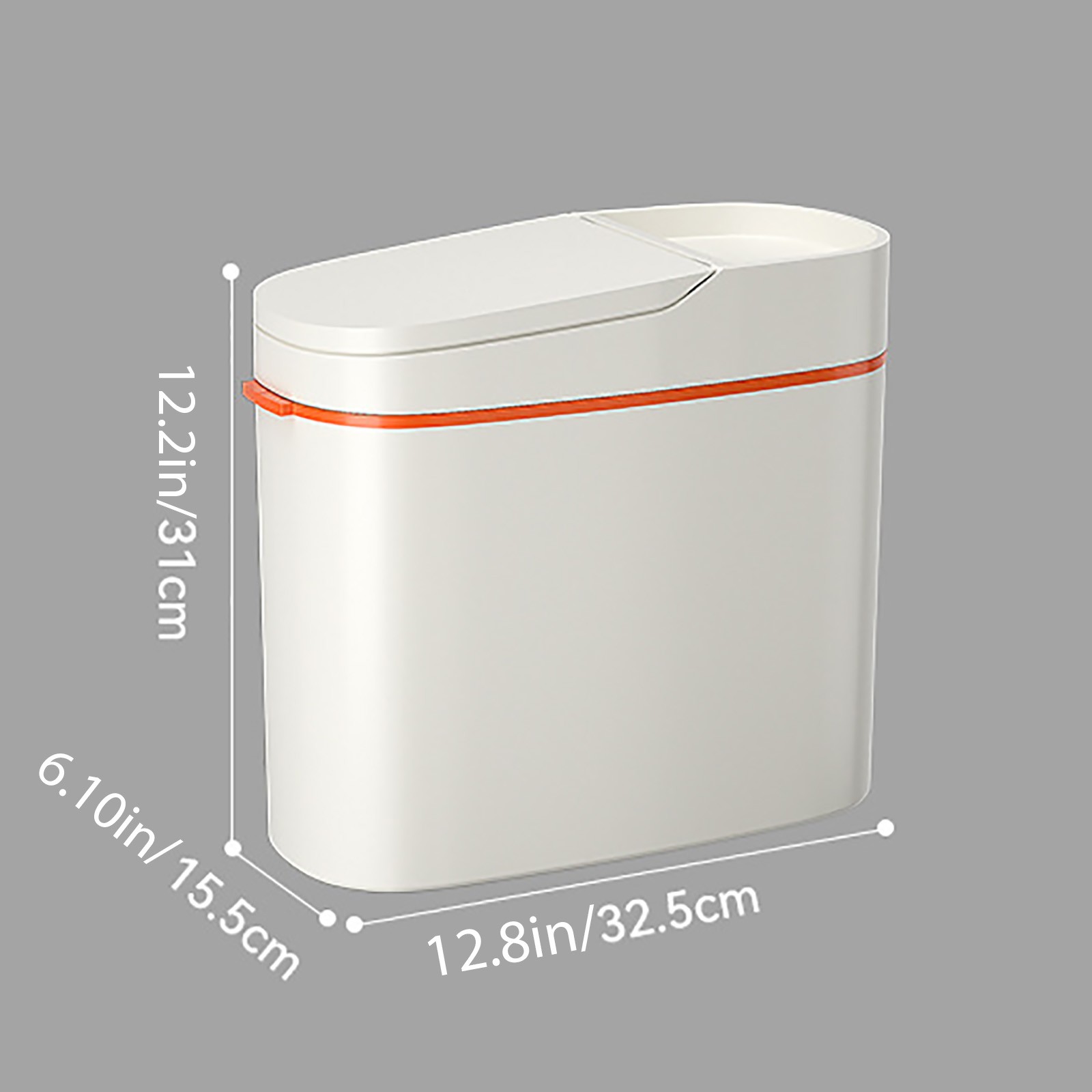 XSCPXTT Smart Automatic Touchless Motion Sensor Trash Can for Bathroom, Small Slim Garbage Bin with One-Touch Auto Bagging & Odor Sealing, Waterproof for Kitchen Office Bedroom