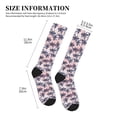 thumbnail image 2 of Lsque Tropics Palm Trees Pattern Sport Compression Socks for Men & Women 15-20 mmHg Knee High Nurse Pregnant Running Medical and Travel Athletic, 2 of 6