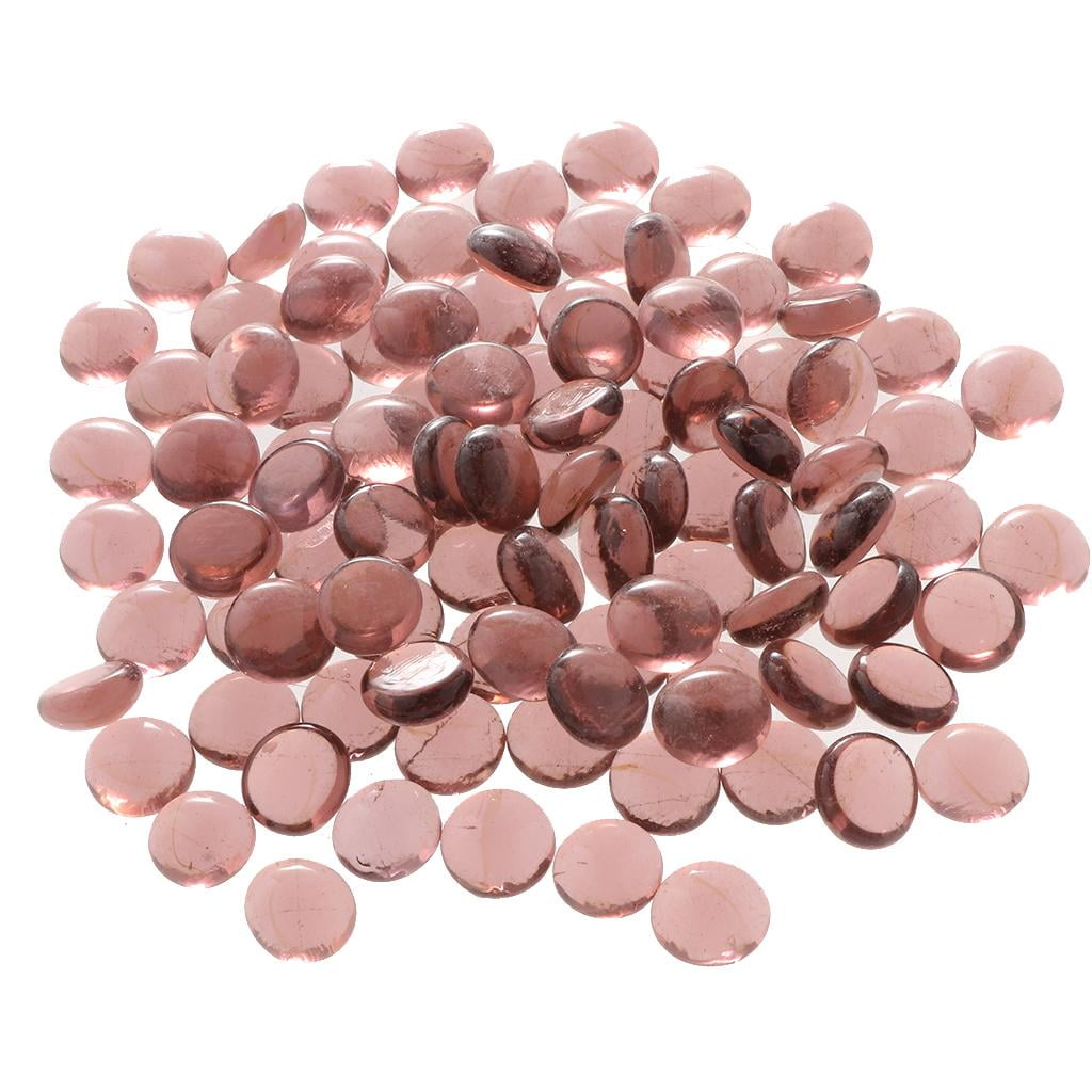 New Decorative Glass Heart Pebbles Clear Nuggets/stones CLEARANCE SALE! 