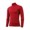 thumbnail image 3 of asjyhkr Mens Undershirts Crew Neck Long Sleeve Tights Lightweight Gym Running Workout Sweatshirts, 3 of 4