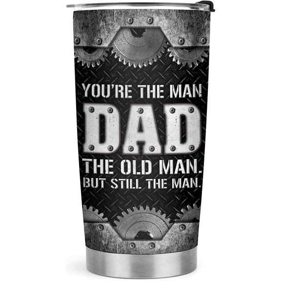 Gifts for Dad - Dad Gifts from Daughter Son - Dad Birthday Gift, Christmas Gifts for Dad, Father''s Day Gifts - 20oz Old Man Stainless Steel Tumbler