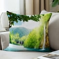thumbnail image 3 of LALILO Throw Pillow Covers Waterfall Deep Forest Croatia Park Cushion Cover 18" x 18", 2 Pack, 3 of 6