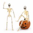 Skeleton Key Question 2Pcs 35.5 Inches LED Light Up Halloween Skeleton, 90CM Height Realistic ...