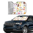 thumbnail image 4 of Disketp Windshield Sun Shade, Car Sun Shade For Front Window Happy Easter1 Sunshades Sun Visor Protector Blocks Uv Rays Foldable, 4 of 9