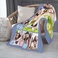 thumbnail image 3 of Personalised Blanket Throw for Adults and Baby Customised Soft Blanket with Photos Text,Anti-Pilling Flannel for Bed, Sofa, Living Room Birthday Souvenir Wedding Valentine's Day Custom Gift, 3 of 6